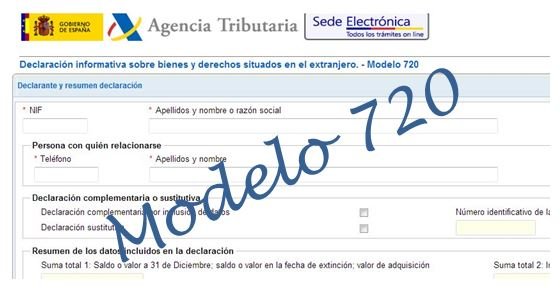 Modelo 720 financial advice